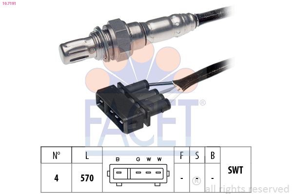 FACET 10.7185: Lambda andur Made in Italy - OE Equivalent