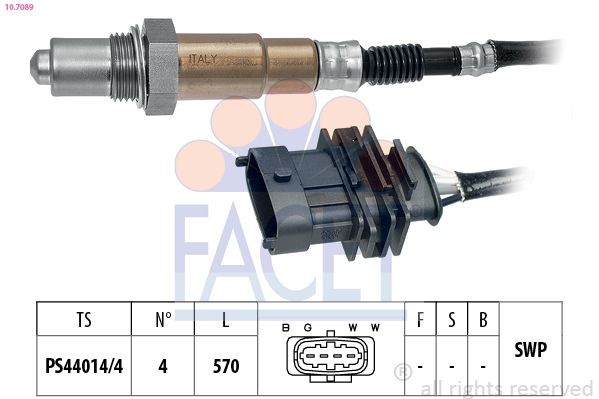 FACET 10.7089: Lambda andur Made in Italy - OE Equivalent