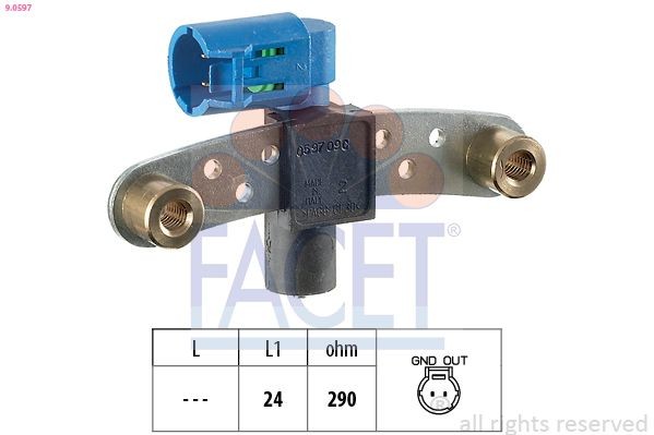FACET 9.0597: Andur, väntvõll Made in Italy - OE Equivalent