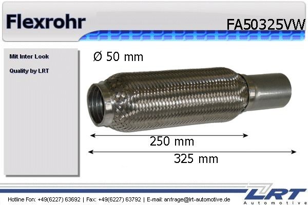 LRT FA50325VW: Flexitoru, väljalskesüsteem