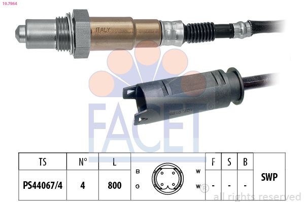 FACET 10.7964: Lambda andur Made in Italy - OE Equivalent