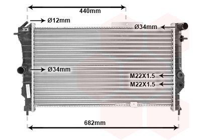VAN WEZEL 37002173: Radiatore motore