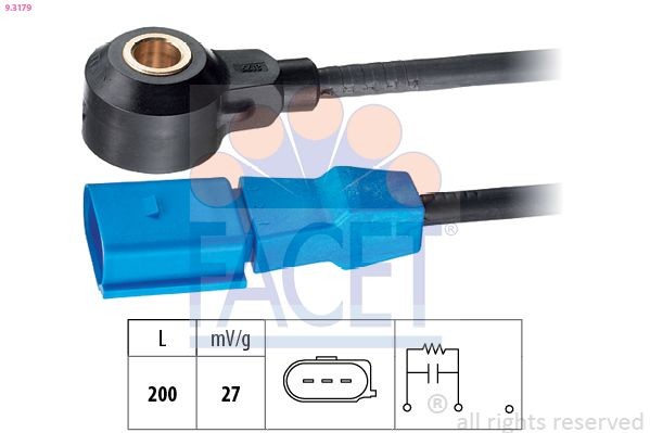 FACET 9.3179: Detonatsiooniandur Made in Italy - OE Equivalent
