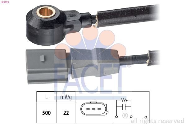 FACET 9.3175: Detonatsiooniandur Made in Italy - OE Equivalent