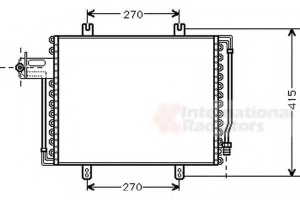 VAN WEZEL 43005193: Condensator, climatizare 452 - 355 - 26, fara uscator
