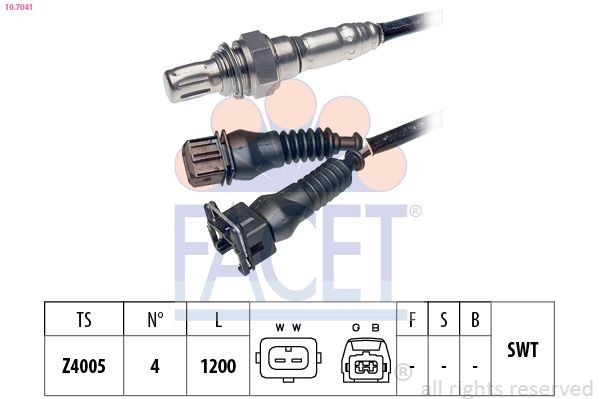FACET 10.7041: Lambda andur Made in Italy - OE Equivalent