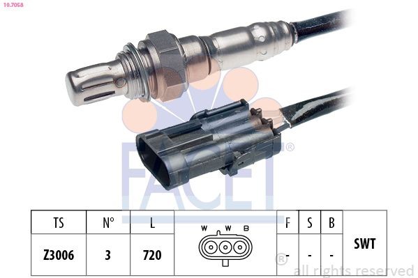 FACET 10.7058: Lambda andur Made in Italy - OE Equivalent