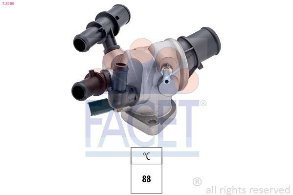 FACET 7.8642: Termostaat, Jahutusvedelik 88°C