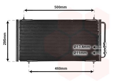 VAN WEZEL 02005147: Condensator, climatizare fara uscator