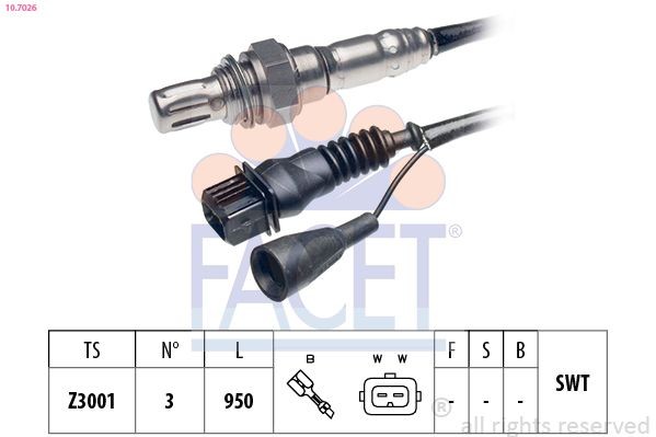 FACET 10.7026: Lambda andur Made in Italy - OE Equivalent