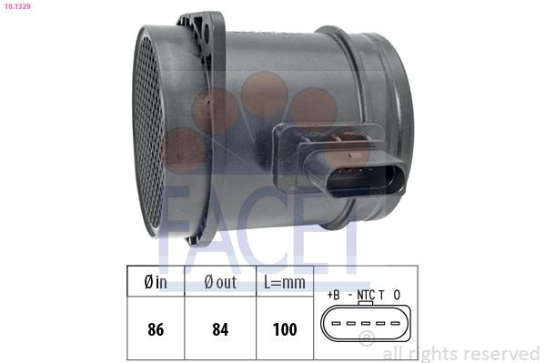FACET 10.1329: Õhumassimõõtja Made in Italy - OE Equivalent