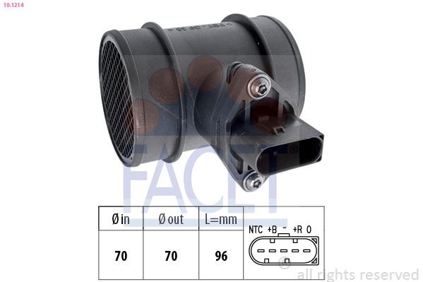 FACET 10.1214: Senzor debit aer Made in Italy - OE Equivalent