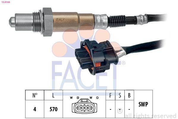 FACET 10.8168: Lambda sonda Made in Italy - OE Equivalent