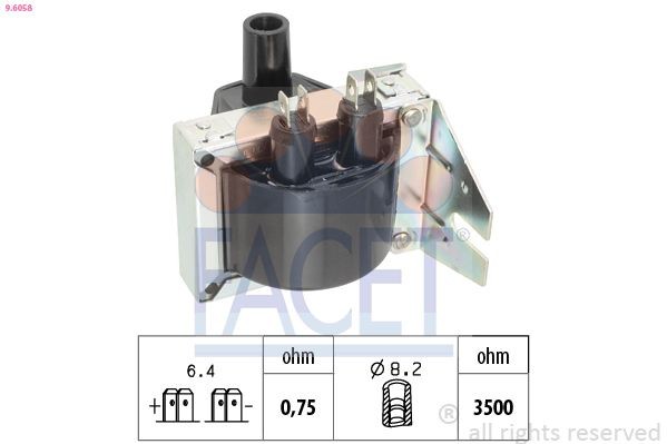 FACET 9.6058: Süütepool Made in Italy - OE Equivalent