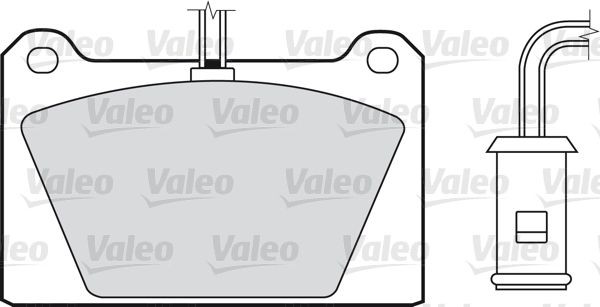 VALEO 598116: Plăcuțe de frână punte fata