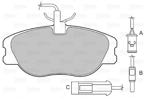VALEO 598006: Piduriklotsid Esisild