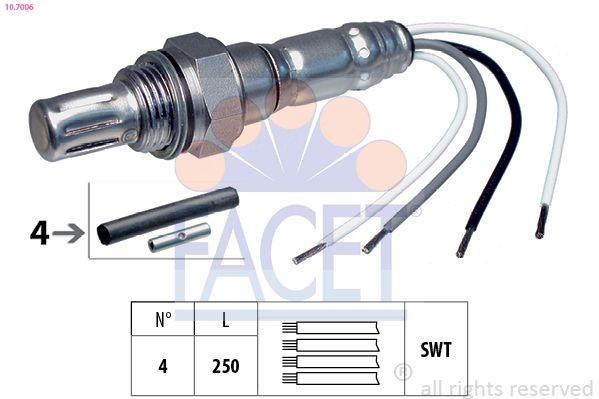 FACET 10.7030: Lambda andur Made in Italy - OE Equivalent