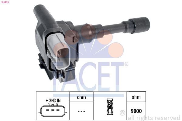 FACET 9.6435: Bobina de inductie Made in Italy - OE Equivalent