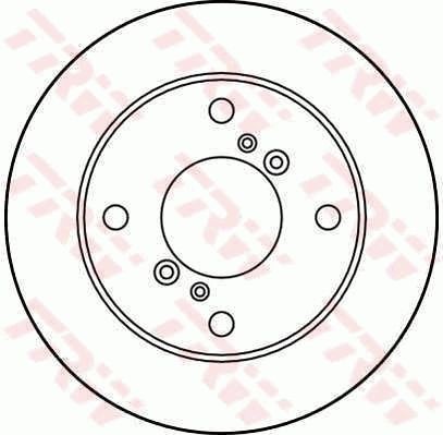 TRW DF2741: Piduriketas Ø: 231mm, õhutusega, Ø: 231mm