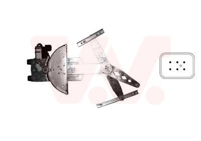VAN WEZEL 3777263: Mecanism actionare geam fata stanga, electric, cu motor electric