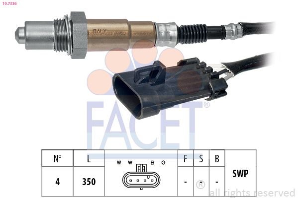 FACET 10.7336: Lambda andur Made in Italy - OE Equivalent
