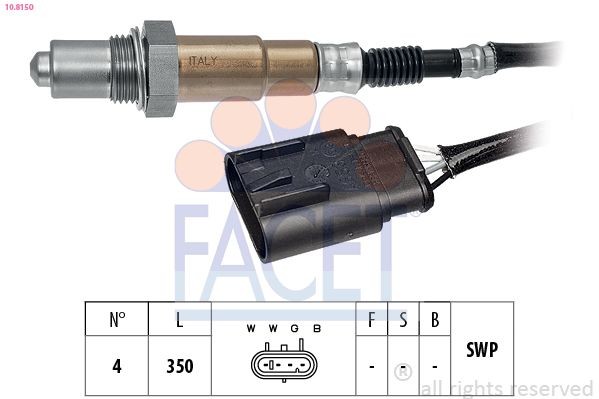 FACET 10.7972: Sonda Lambda Made in Italy - OE Equivalent