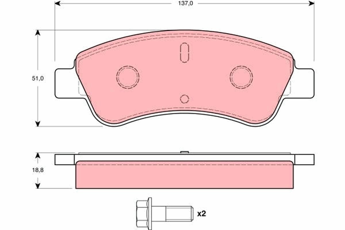 TRW GDB1462: Brzdové platničky