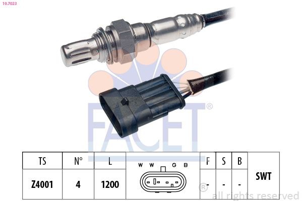 FACET 10.7023: Lambda andur Made in Italy - OE Equivalent