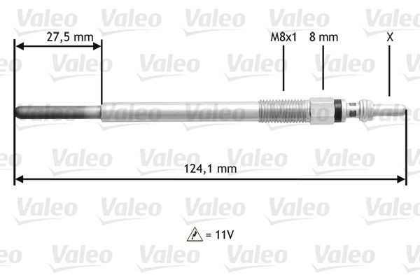 VALEO 345138: Bujie incandescenta