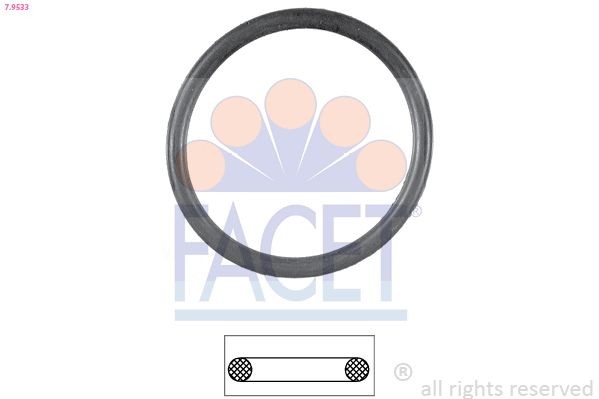 FACET 7.9533: Tihend, termostaat Made in Italy - OE Equivalent