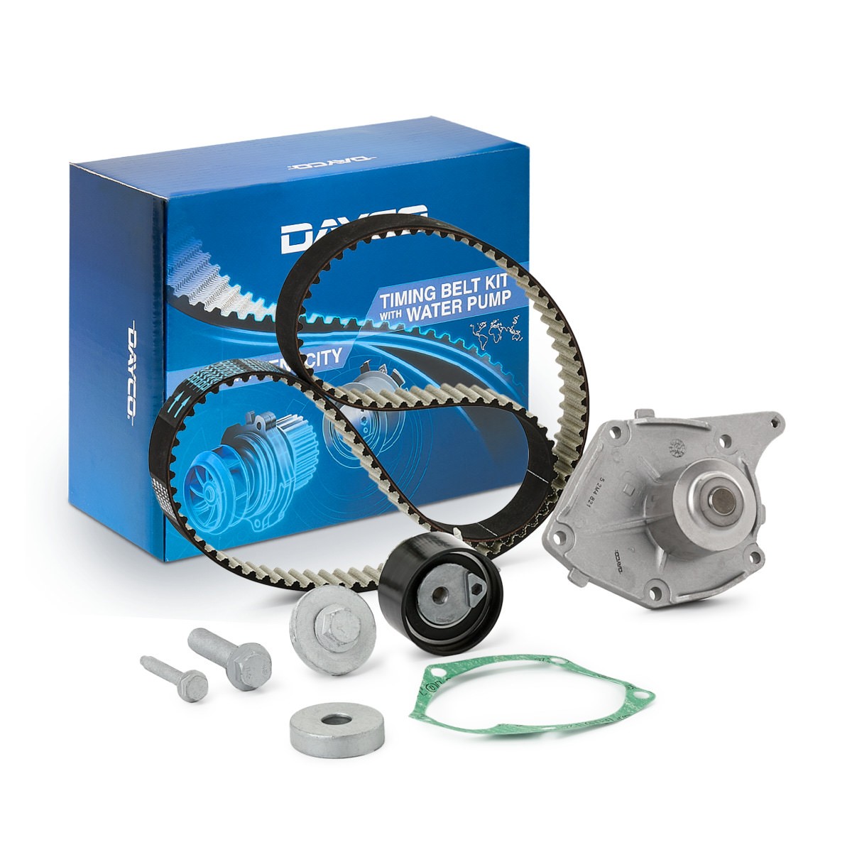 DAYCO KTBWP5321: Veepump + hammasrihmakomplekt