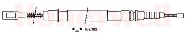 BENDIX 431241B: Tross, seisupidur taga paremal, 652mm