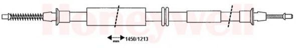 BENDIX 432665B: Tross, seisupidur taga paremal, taga vasakul, 1450/1213mm, 1450/1213mm
