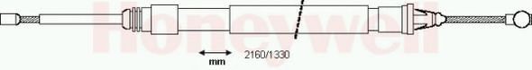 BENDIX 433121B: Tross, seisupidur taga vasakul, taga paremal, 2160/1330mm, 2160/1330mm