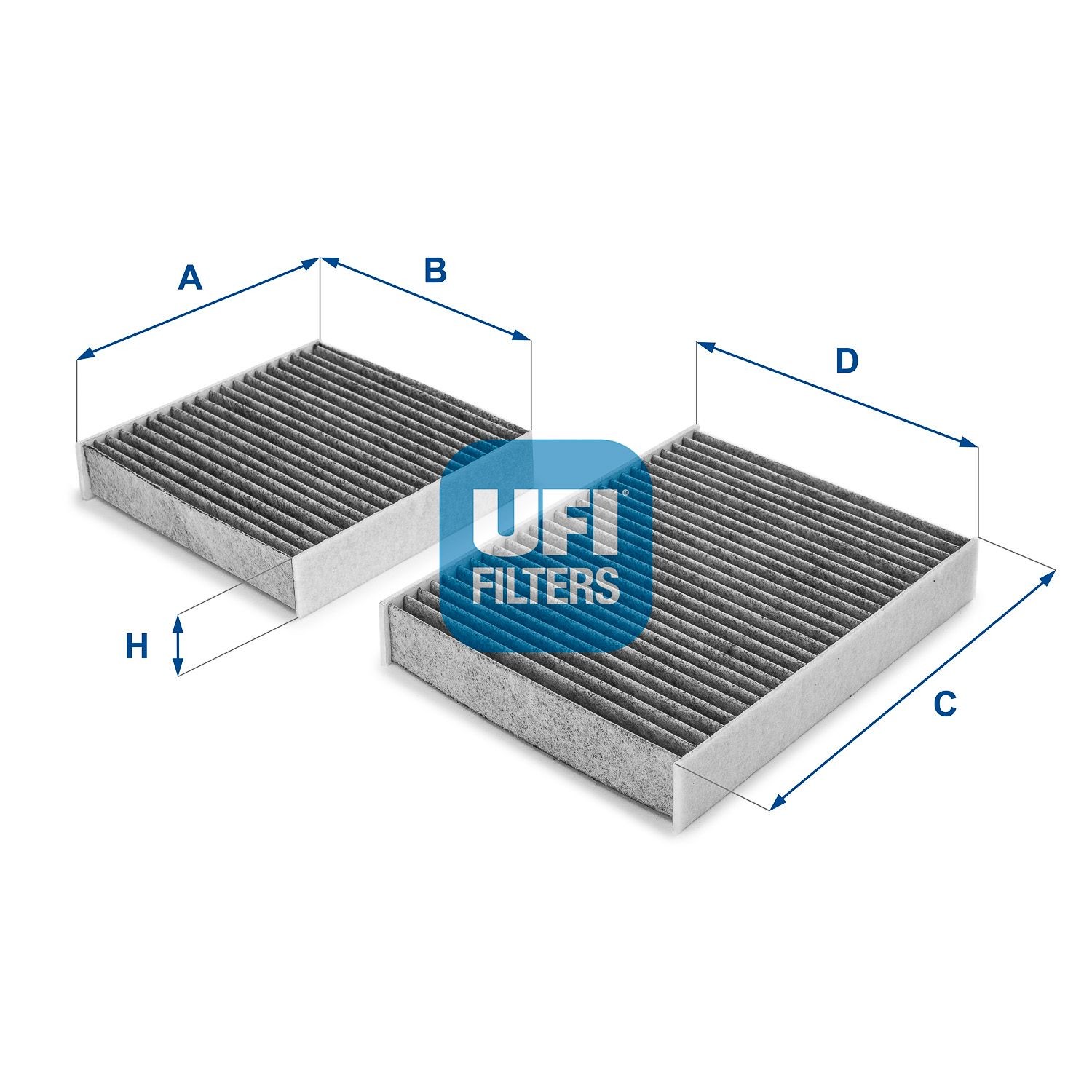 UFI 54.164.00: Filter, salongiõhk Aktiivsöefilter