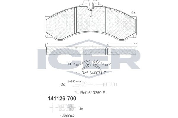 ICER 141126-700: Piduriklotsid