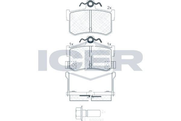 ICER 180995-701: Piduriklotsid