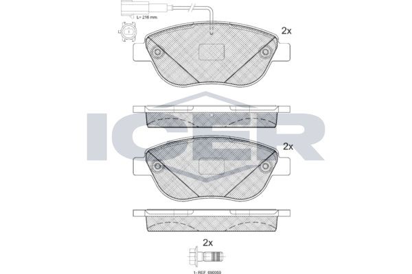 ICER 181440-203: Piduriklotsid