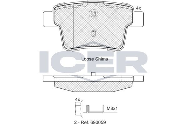 ICER 181722-701: Piduriklotsid