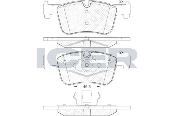 ICER 182048: Plăcuțe de frână