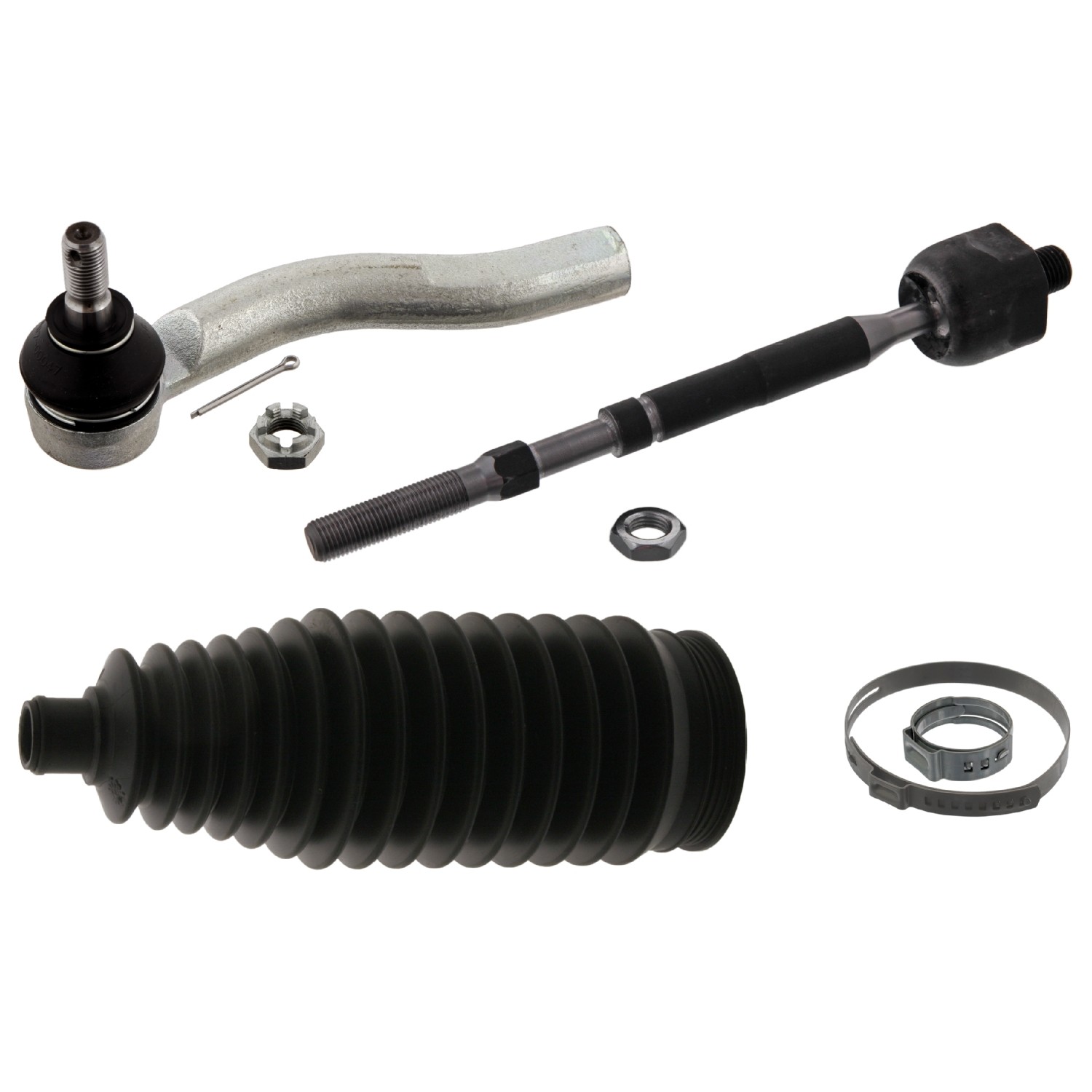 FEBI BILSTEIN 39590: Bara directie Axa fata stanga, cu carcase, cu burduf