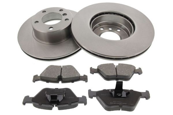 MAPCO 47887: Kit de discos de freno y pastillas Eje delantero, Ø: 296mm, ventilado