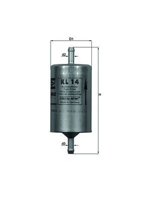 KNECHT KL 14: Kütusefilter