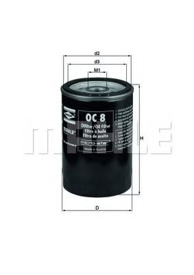 KNECHT OC 8: Õlifilter