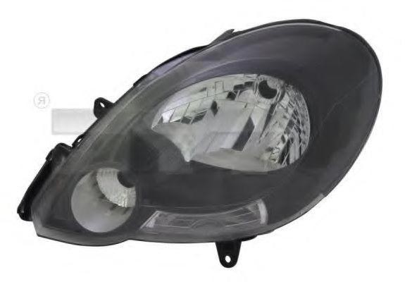 TYC 20-1400-25-2: Far stanga, H4, P21/5W, cu motor electric