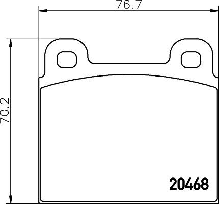 TEXTAR 2046801: Plăcuțe de frână