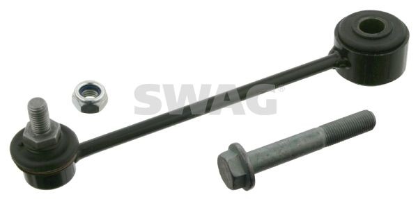 SWAG 30 93 1843: Brat / bieleta suspensie, stabilizator Axa spate stanga, Axa spate dreapta, 194,5mm, cu material de atașare/fixare