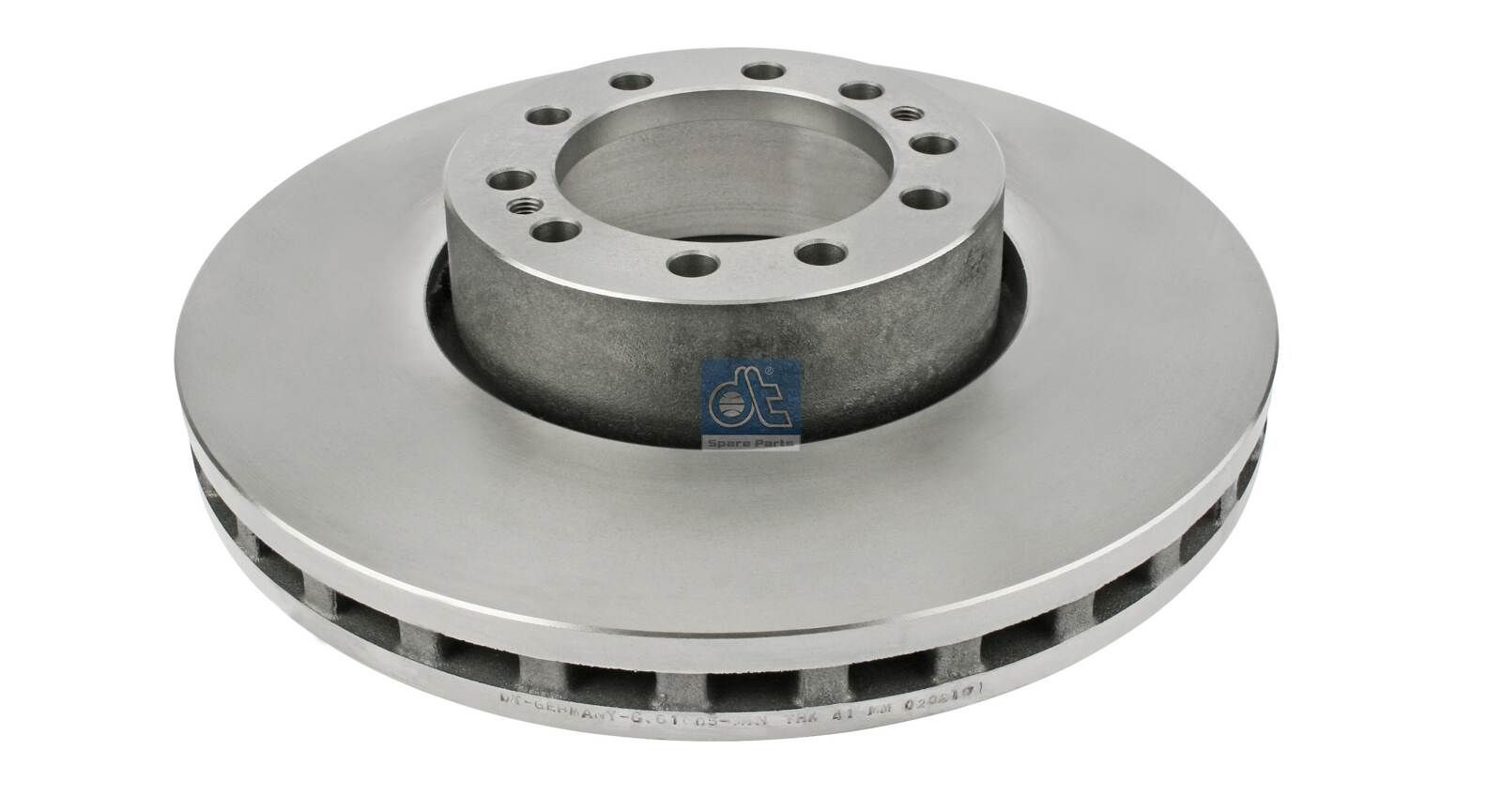 DT Spare Parts 6.61005: Piduriketas Esisild, Ø: 434mm, sisemine õhutus, Ø: 434mm
