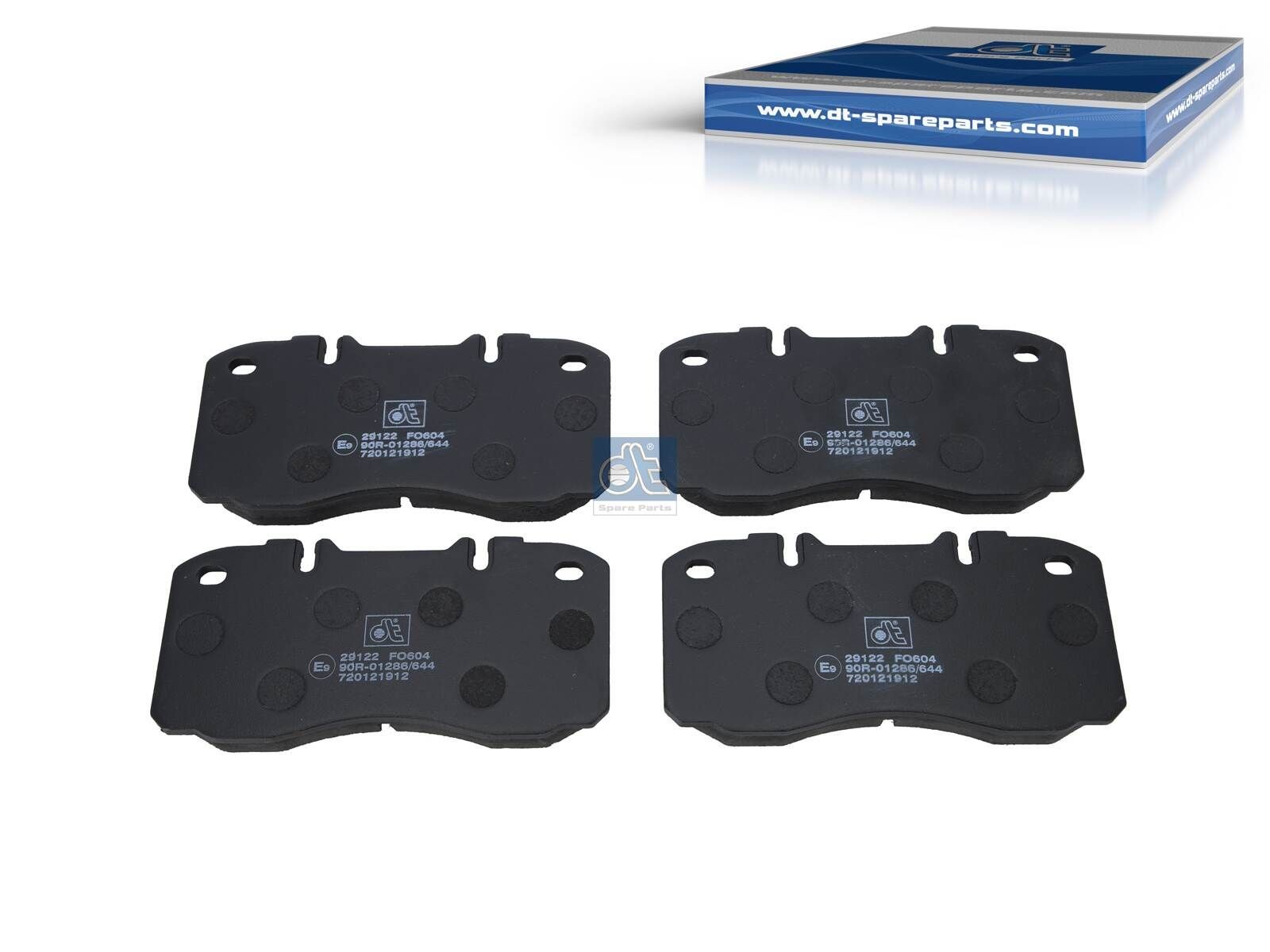 DT Spare Parts 7.92600: Piduriklotsid Esisild