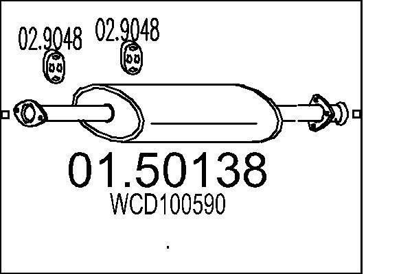 MTS 01.50138: Lõppsummuti 910mm